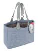 Fritzi aus Preußen Shopper "Izzy" in Blaugrau - (B)42 x (H)29 x (T)15 cm