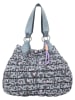Fritzi aus Preußen Shopper "Izzy" in Grau/ Blaugrau - (B)42 x (H)29 x (T)15 cm