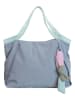 Fritzi aus Preußen Shopper "Sky" in Türkis - (B)48 x (H)30 x (T)14 cm