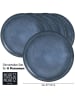 Moritz & Moritz 6er-Set: Speiseteller "Vida" in Blau - Ø 27 cm