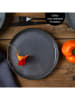 Moritz & Moritz 6er-Set: Dessertteller "Vida" in Anthrazit - Ø 20 cm