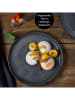 Moritz & Moritz Talerzyki deserowe (6 szt.) "Vida" w kolorze antracytowym - Ø 20 cm