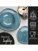 Moritz & Moritz 6er-Set: Schalen "Organic" in Grau/ Blau - Ø 15,5 cm
