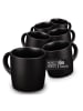 Moritz & Moritz 6er-Set: Tassen "Nordic" in Schwarz - 300 ml