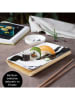 Moritz & Moritz 10tlg. Sushi-Set "Pinselstriche" in Weiß/ Schwarz