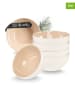 Moritz & Moritz 6er-Set: Schalen "Cavo M" in Weiß/ Beige - Ø 14 cm
