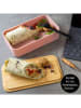 Moritz & Moritz Lunchbox "Bento" lichtroze/lichtbruin - 1,36 l