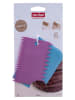 Zenker 2tlg. Torten-Set ''SwSe'' in Rosa/ Hellblau - (L)11,9 x (B)8,5 cm
