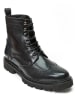 British Passport Leder-Boots in Schwarz