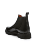 British Passport Leder-Chelsea-Boots in Schwarz