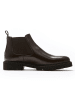 British Passport Leder-Chelsea-Boots in Braun
