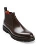British Passport Leder-Chelsea-Boots in Braun