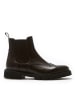 British Passport Leder-Chelsea-Boots in Braun