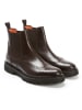 British Passport Leder-Chelsea-Boots in Braun