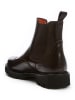 British Passport Leder-Chelsea-Boots in Braun