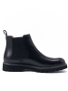 British Passport Leder-Chelsea-Boots in Schwarz