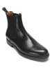 British Passport Leder-Chelsea-Boots in Schwarz