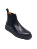 British Passport Leder-Chelsea-Boots in Schwarz