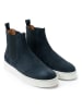 British Passport Leder-Chelsea-Boots in Dunkelblau