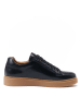 British Passport Leder-Sneakers in Schwarz