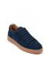 British Passport Leren sneakers donkerblauw