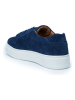 British Passport Leren sneakers donkerblauw