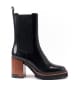 British Passport Leder-Chelsea-Boots in Schwarz