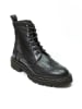 British Passport Leder-Boots in Schwarz