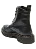 British Passport Leder-Boots in Schwarz