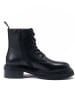 British Passport Leder-Boots in Schwarz