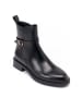 British Passport Leder-Boots in Schwarz