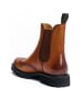 British Passport Leder-Chelsea-Boots in Hellbraun