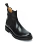 British Passport Leder-Chelsea-Boots in Schwarz