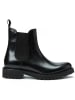 British Passport Leder-Chelsea-Boots in Schwarz