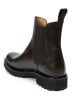 British Passport Leder-Chelsea-Boots in Braun