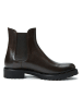 British Passport Leder-Chelsea-Boots in Braun