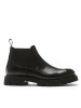 British Passport Leder-Chelsea-Boots in Schwarz
