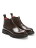 British Passport Leder-Chelsea-Boots in Braun