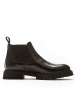 British Passport Leder-Chelsea-Boots in Braun