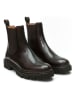 British Passport Leder-Chelsea-Boots in Braun