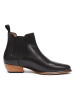 British Passport Leder-Chelsea-Boots in Schwarz
