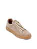 British Passport Leder-Sneakers in Taupe