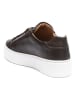 British Passport Leder-Sneakers in Braun