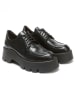 Frank Daniel Leder-Schnürschuhe in Schwarz