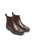 Frank Daniel Leder-Chelsea-Boots in Braun