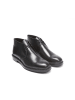 Frank Daniel Leder-Ankle-Boots in Schwarz