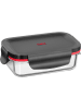 Silit Frischhaltedose "Storio" in Anthrazit/ Rot - (L)15 x (B)10 cm
