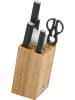 WMF 6tlg. Messerblock-Set ''Kineo'' in Beige/ Schwarz