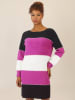 APART Kleid in Schwarz/ Lila/ Creme