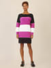 APART Kleid in Schwarz/ Lila/ Creme